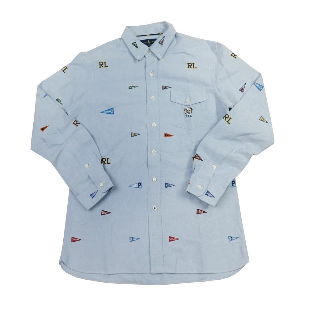 Vintage Ralph Lauren Blue Button Up Size L